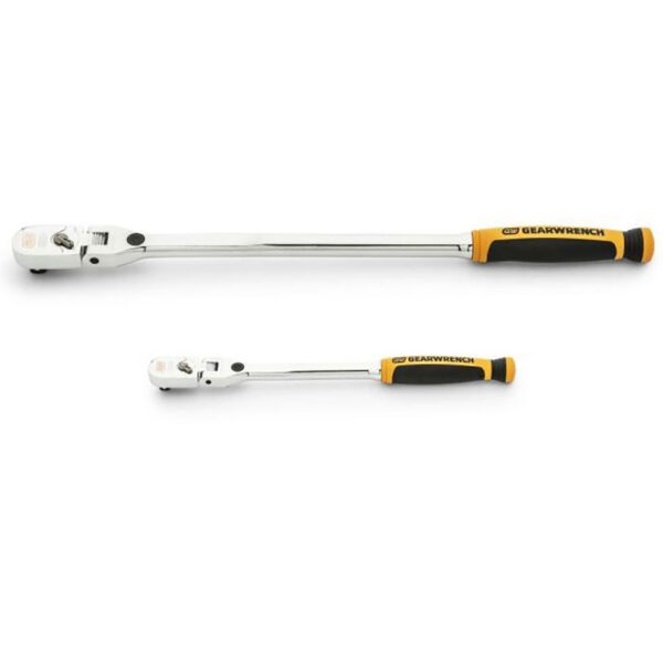 81381 GearWrench Juego de Trinquetes Flex con Mango Acolchado y Bloqueo de 120XP de 2 Piezas