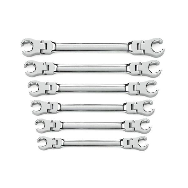 81911D GearWrench Juego de Llaves de Tuerca Abocinada Flex Metrico de 6 Piezas