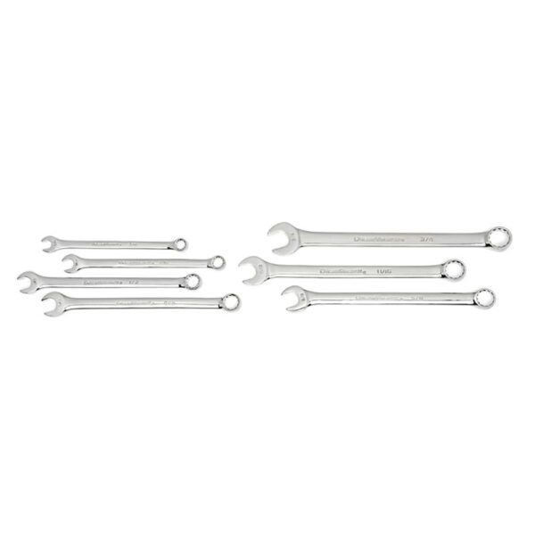 81933 GearWrench Juego de Llaves de Combinación de Patrón Largo de 7 Piezas SAE con Estuche de Herramientas