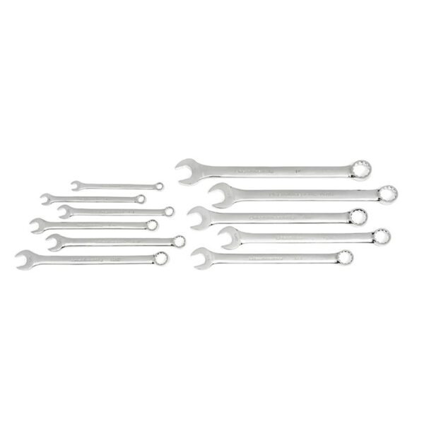 81934 GearWrench Juego de Llaves de Combinación de Patrón Largo de 11 Piezas SAE con Estuche de Herramientas
