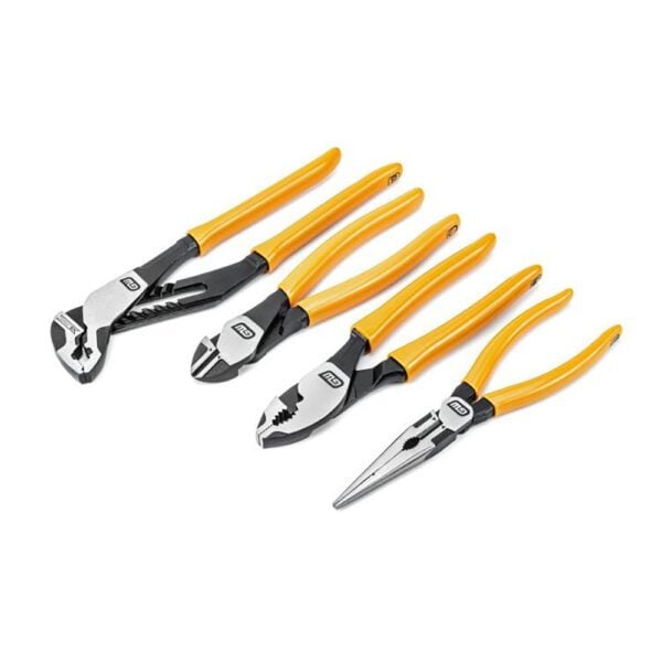 82203-06 GearWrench Juego de 4 Pinzas Pitbull Mixtos con Mango de Doble Material