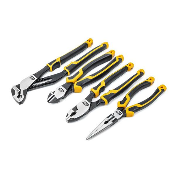 82203C-06 GearWrench Juego de 4 Pinzas Pitbull Mixtos con Mango de Doble Material