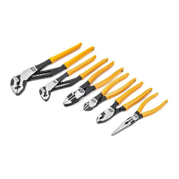 82204-06 GearWrench Juego de 6 Pinzas Pitbull con Mango Recubierto