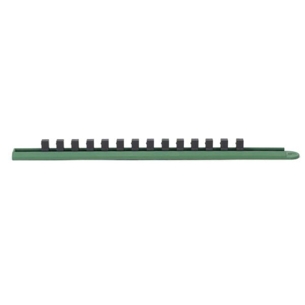 83110D GearWrench Carril para Dados de 3/8'' de 15'' Verde Incluye 14 Clips