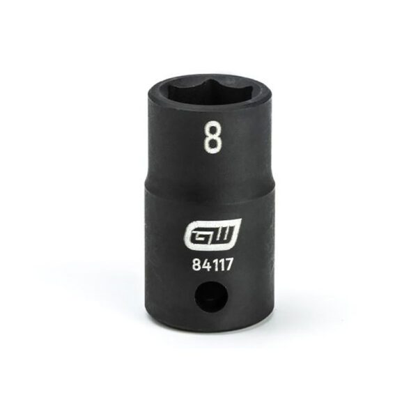 84117 GearWrench Dado de Impacto Estandar de 1/4'', Metrico