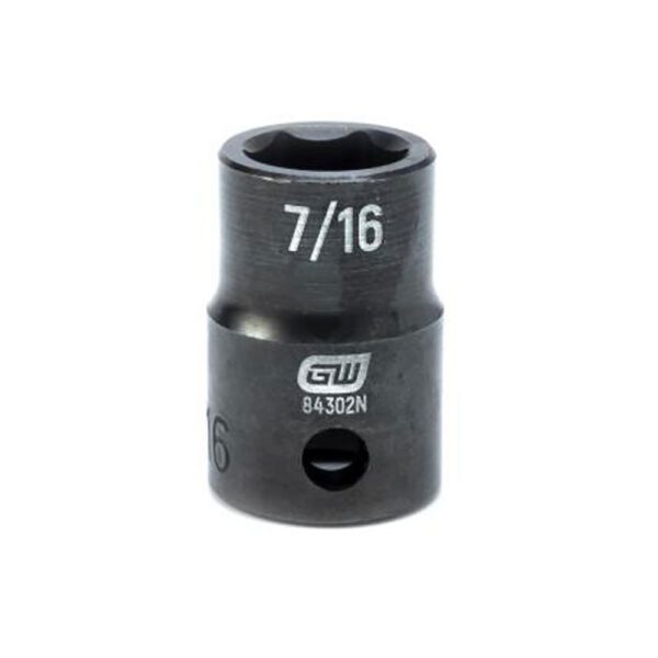 84302N GearWrench 3/8'' Accionamiento Dado de Impacto Estándar de 6 Puntos SAE 7/16''