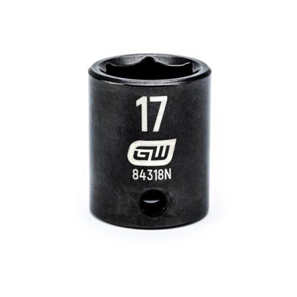84318N GearWrench 3/8'' Accionamiento Dado de Impacto Estándar de 6 Puntos Métrico 17mm