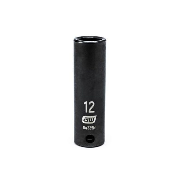 84335N GearWrench 3/8'' Accionamiento Dado de Impacto Profundo de 6 Puntos Métrico 12mm