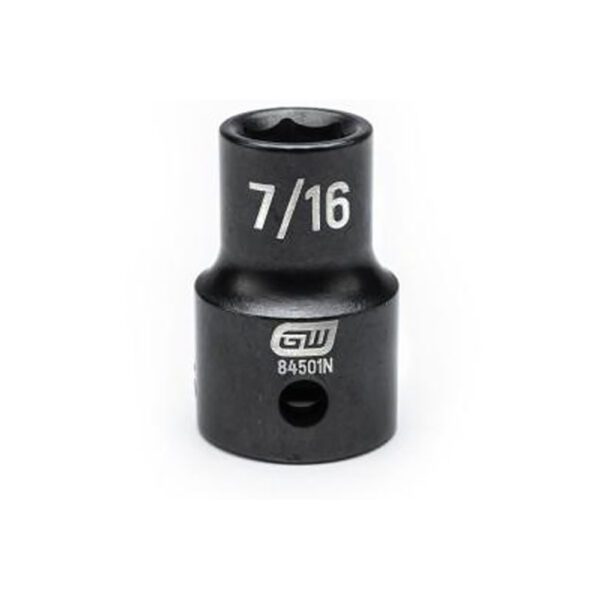84501N GearWrench Dado de Impacto de 6 Puntos Estándar SAE con Accionamiento de 1/2'' de 7/16''