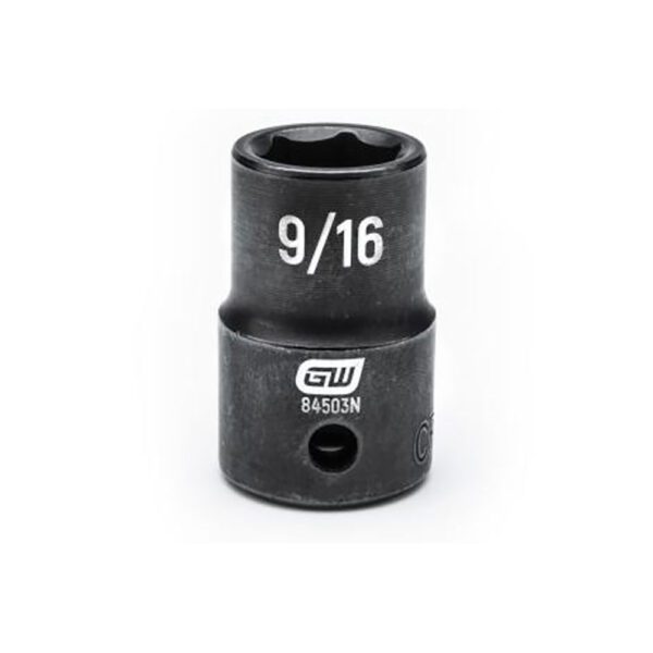 84503N GearWrench Dado de Impacto de 6 Puntos Estándar SAE con Accionamiento de 1/2'' de 9/16''