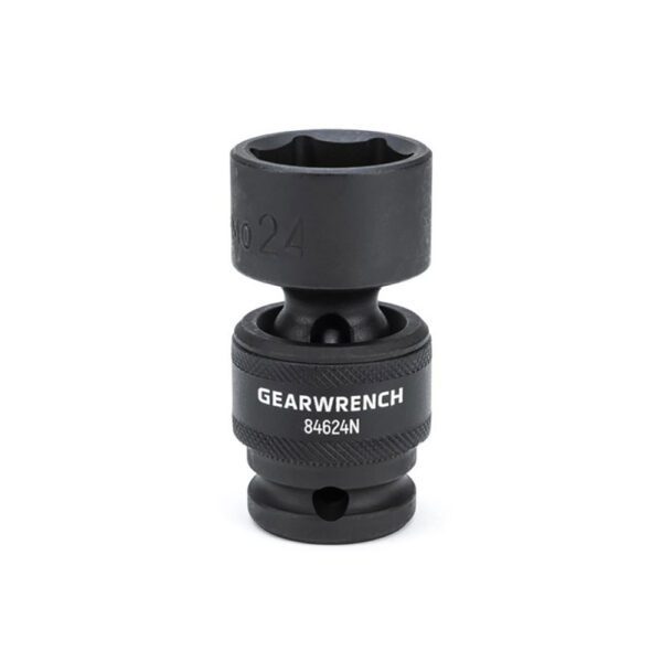 84624N GearWrench Dado de Impacto Universal de 6 Puntos Estándar Métrico con Accionamiento de 1/2'' de 24mm
