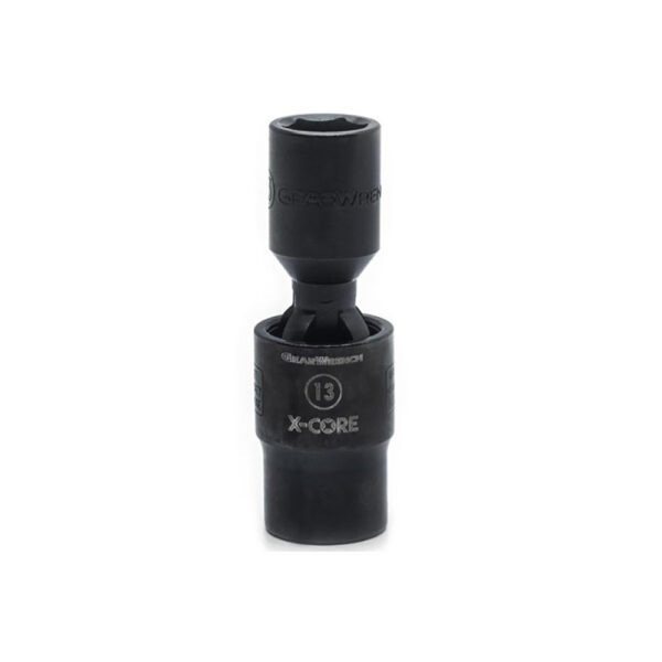84723 GearWrench Dado de Impacto Estándar Métrico sin Pasador X-Core con Accionamiento de 1/2'' de 13mm