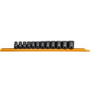 84911N GearWrench 12pc Juego de Dados de Impacto Estándar de 6 Puntos con Accionamiento de 3/8'' Métrico