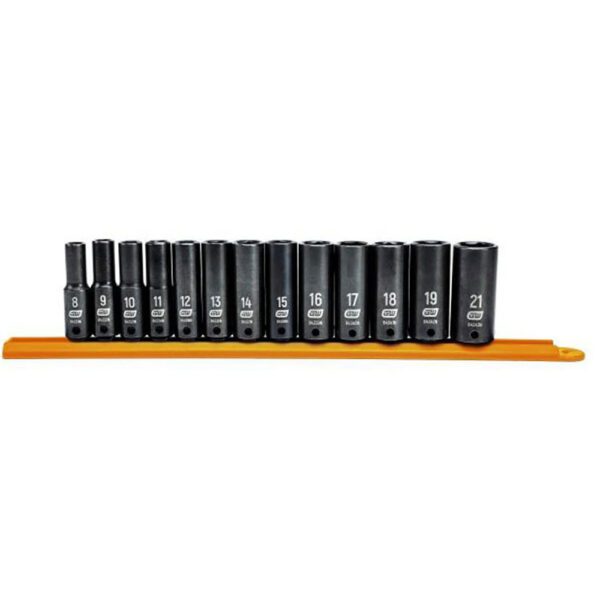 84914N GearWrench 13pc Juego de Dados de Impacto Profundo de 6 Puntos con Accionamiento de 3/8'' Métrico