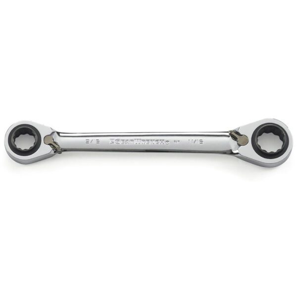 85202D GearWrench 9/16'', 5/8'' 11/16'', 3/4'' Llave de Trinquete de Doble Caja QuadBox de 12 Puntos