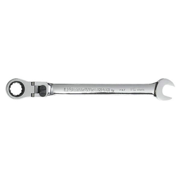 85615 GearWrench 15mm Llave de Trinquete XL Locking Flex de 12 Puntos Metrico