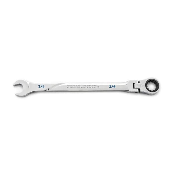 86214 GearWrench Llave Combinada con Carraca de Cabeza Flexible de 14mm 120XP Universal Spline XL