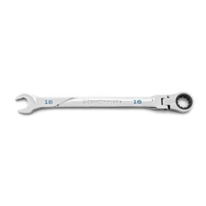 86216 GearWrench Llave Combinada con Carraca de Cabeza Flexible de 16mm 120XP Universal Spline XL