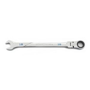 86218 GearWrench Llave Combinada con Carraca de Cabeza Flexible de 18mm 120XP Universal Spline XL
