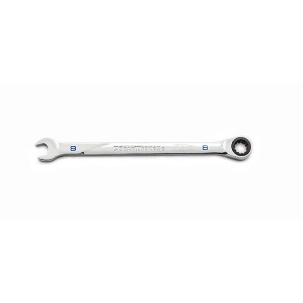 86408 GearWrench Llave Combinada de Trinquete de 12 Puntos XL Universal Spline de Cabezal Flexible de 8mm y 120 Dientes