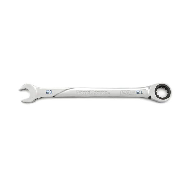 86421 GearWrench Llave Combinada de Trinquete de 12 Puntos XL Universal Spline de Cabezal Flexible de 21mm y 120 Dientes