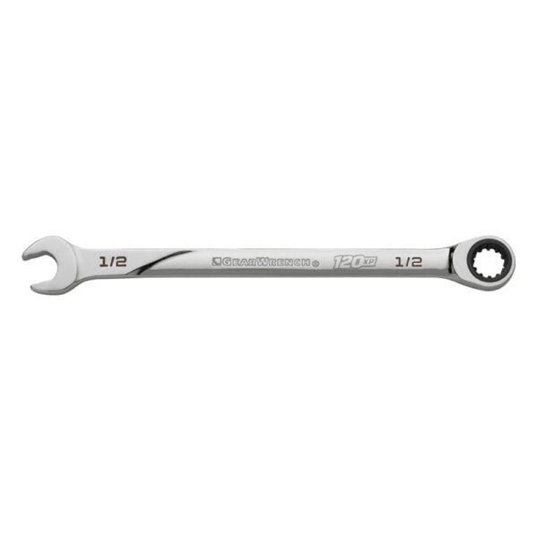 86437 GearWrench Llave Combinada de Trinquete de 12 Puntos XL Universal Spline 120XP de 1/2''