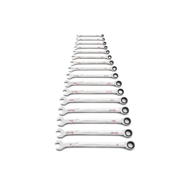 86451 GearWrench Juego de 16PC de Llaves Combinadas de Trinquete 120XP XL Universal Spline SAE