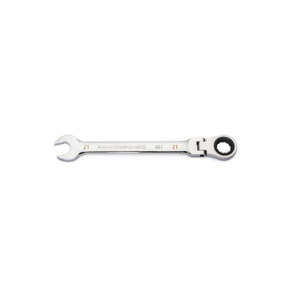 86721 GearWrench Llave Combinada con Carraca de Cabeza Flexible de 21mm y 90 Dientes de 12 Puntos