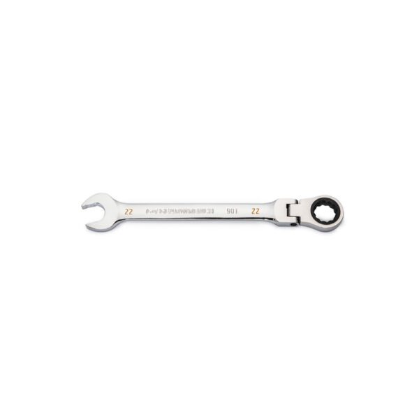 86722 GearWrench Llave Combinada con Carraca de Cabeza Flexible de 22mm y 90 Dientes de 12 Puntos