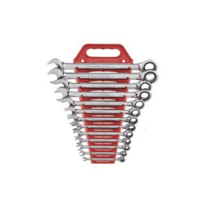 9312 GearWrench Juego de Llaves de Combinacion de Trinquete de 12 Puntos SAE de 13 Piezas