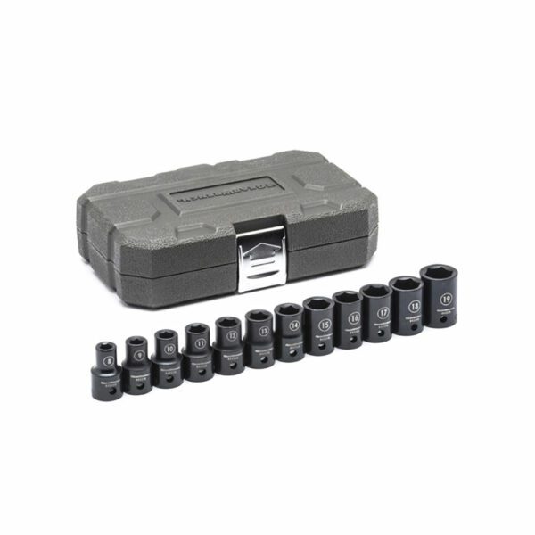 84930N GearWrench 12pc Juego de Dados de Impacto de 6 Puntos Estándar Métrico con Accionamiento de 1/2''