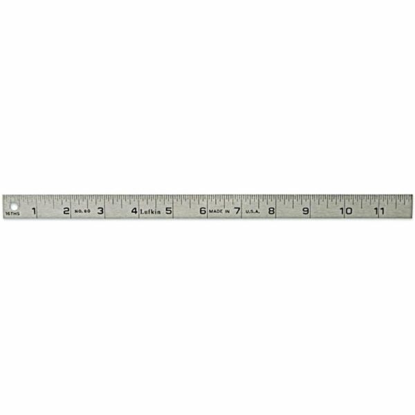 6012INN Lufkin 3/4'' x 12'' Regla de Acero para Escuela y Taller