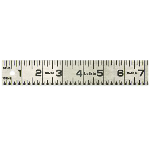 621FTN Lufkin 1-1/4'' x 1' Regla de Acero