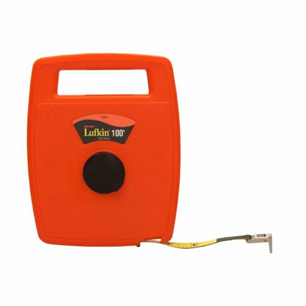 706D Lufkin 1/2'' x 100' Cinta Métrica de Fibra de Vidrio Lineal para Ingenieros