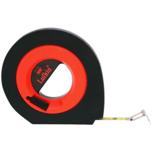 HYT100 Lufkin 3/8'' x 100' Cinta Métrica de Acero de Hoja Larga Speedwinder Hi-Viz Amarilla