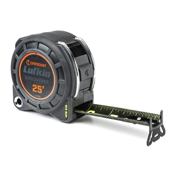 L1125B-02 Lufkin 1-3/16'' x 25' Cinta Métrica Shockforce Nite Eye G1 Dual Sided