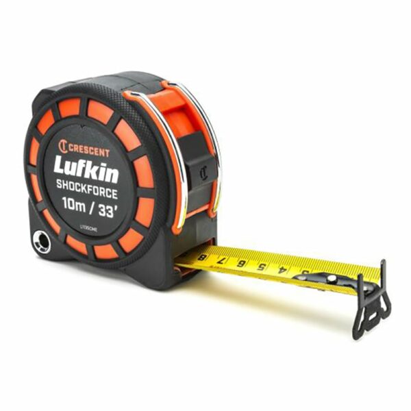 L1135CME-02 Lufkin 1-3/16'' x 10m/33' Cinta Métrica Shockforce G1 Dual Sided