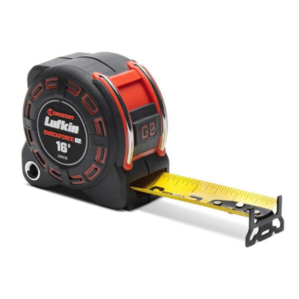 L1216-02 Lufkin 1-1/4'' x 16' Cinta Métrica Shockforce G2