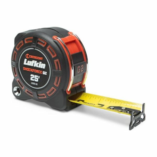 L1225-02 Lufkin 1-1/4'' x 25' Cinta Métrica Shockforce G2