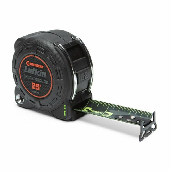 L1225B-02 Lufkin 1-1/4'' x 25' Cinta Métrica Shockforce Nite Eye G2