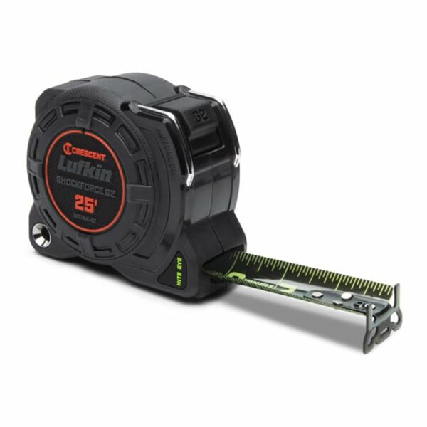 L1225BAL-02 Lufkin 1-1/4'' x 25' Cinta Métrica Shockforce Nite Eye G2 Auto-Lock