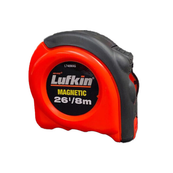 L748MAG Lufkin 1'' x 8m/26' Cinta Métrica Magnética SAE/Métrica Serie 700 Amarilla