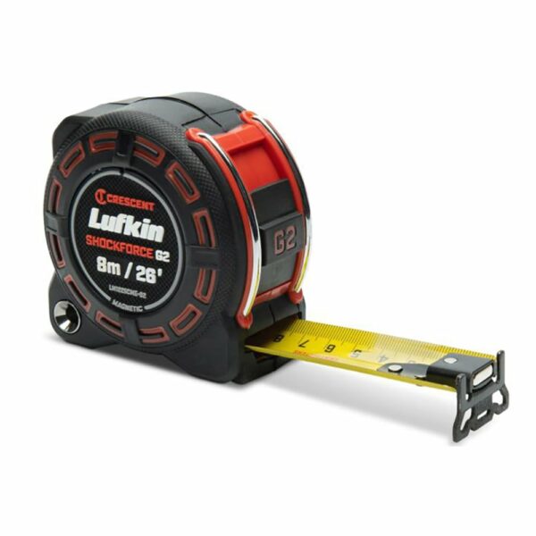 LM1225CME-02 Lufkin 1-1/4'' x 8m/26' Cinta Métrica Magnética Shockforce G2