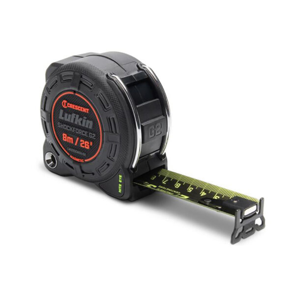 LM1225CMEB-02 Lufkin 1-1/4'' x 8m/26' Cinta Métrica Magnética Shockforce Nite Eye G2