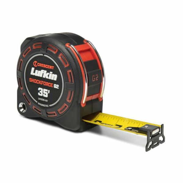 LM1235-02 Lufkin 1-1/4'' x 35' Cinta Métrica Magnética Shockforce G2
