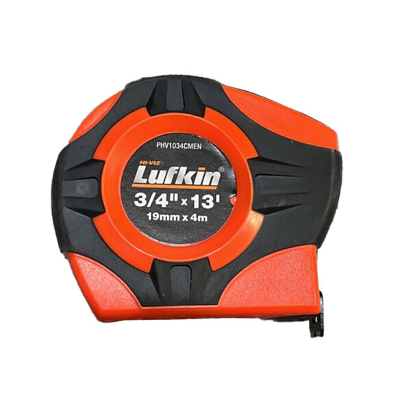 PHV1034CMEN Lufkin 3/4'' x 13' Cinta Métrica con Retorno de Potencia Serie P1000 SAE/Métrica Hoja A13 Amarilla