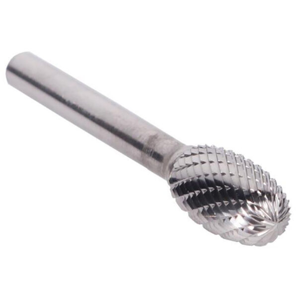 Omega Technologies SE5X6 Burs de Carburo S?lido de Doble Corte Ovalada de 6'' en Total, 1/2'' x 7/8''