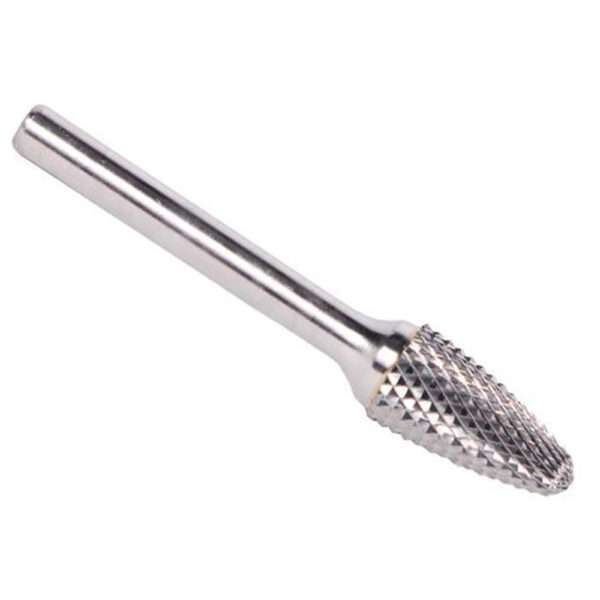 Omega Technologies SF5X6 Burs de Carburo S?lido de Doble Corte en ?rbol (Extremo con Radio) de 6'' en Total, 1/2'' x 1''