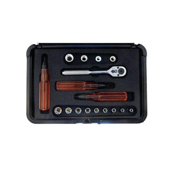 Omega Technologies HLKT1000 17PC Hi-Lok Kit de Llave de Carraca y Dados