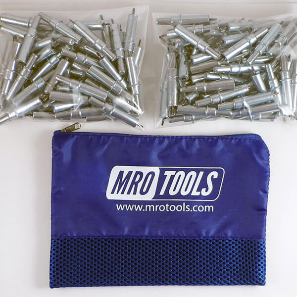 MRO Tools K2S200-3/32 Sujetadores Cleco Operadas con Pinzas 0-1/4'' Estándar 200 Piece Kits, Con Bolsa de Transporte